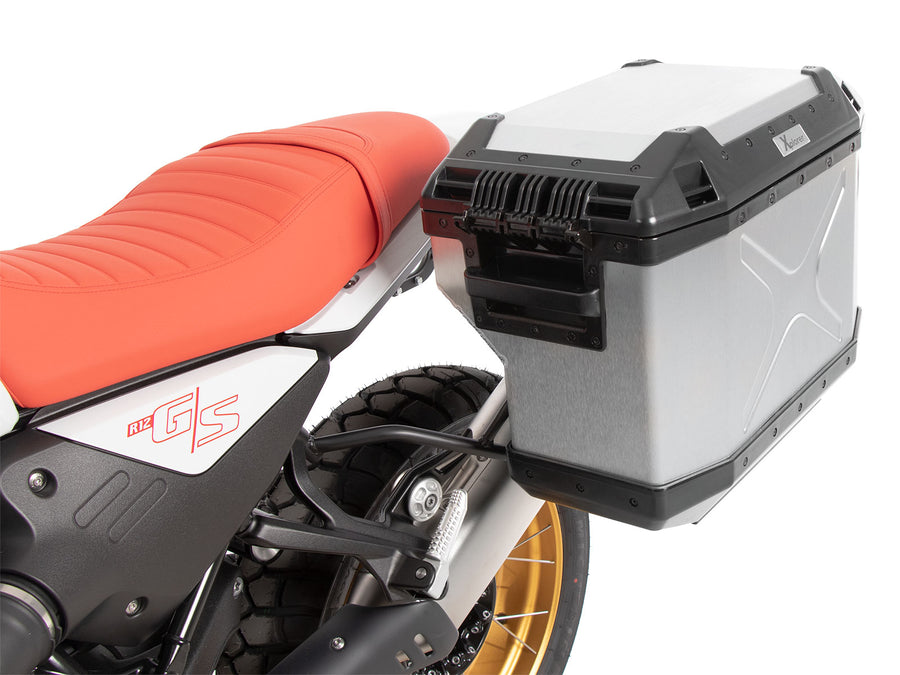 BMW R 12 G [2025-2026] - Kofferträgerset Cutout inkl. Xplorer Cutout silber Kofferset