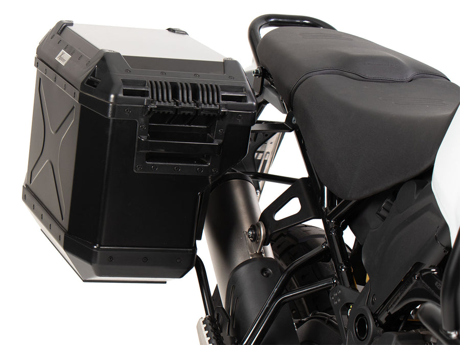 Ducati DesertX [2022-2026] - Kofferträgerset Cutout schwarz inkl. Xplorer Cutout schwarz Kofferset