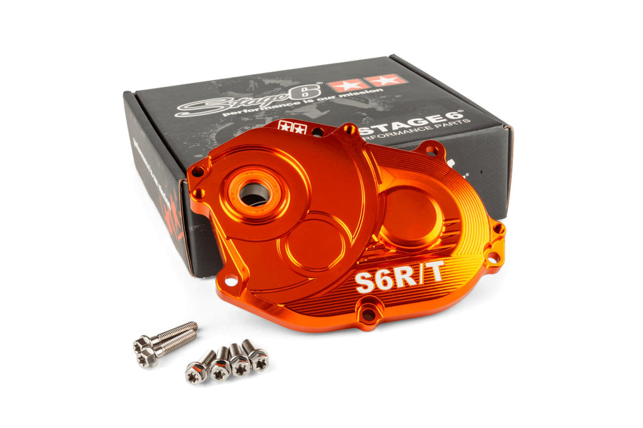 MBK Nitro 50 2T LC [2000–] - Getriebedeckel R/T Orange Titanschrauben