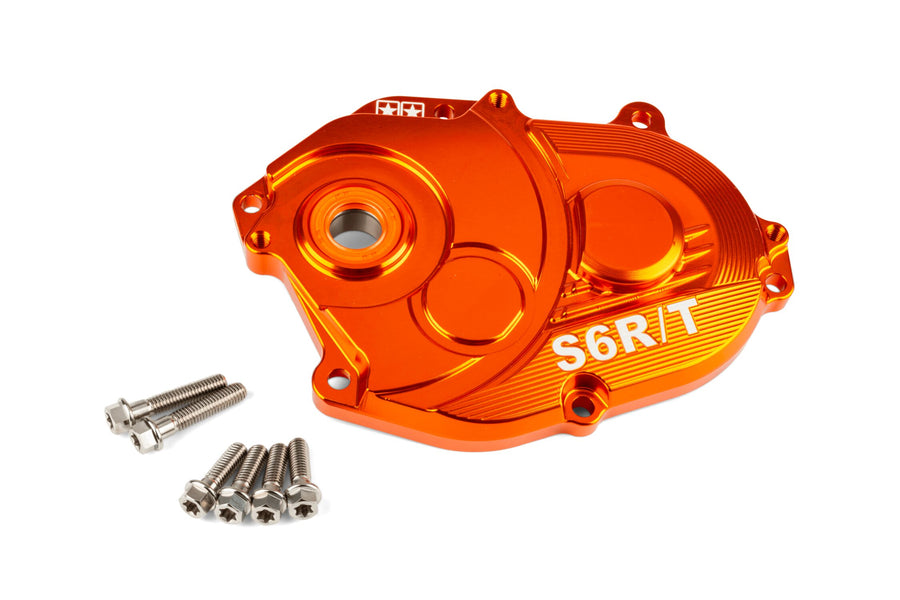 MBK Nitro 50 2T LC [2013–] - Getriebedeckel R/T Orange Titanschrauben