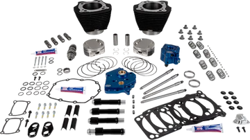 Harley-Davidson FXBB 1923 Softail Street Bob 117 [2026] - 129" Power Package Motorleistungs-Kit – Oberfläche: Schwarz, Nicht hervorgehobene Kühlrippen – Merkmal: Schwarze Stößelstangenrohre – Bild 2
