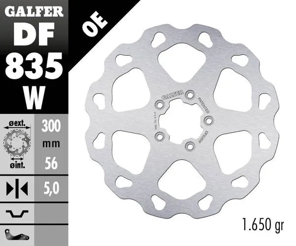 Harley-Davidson XL 1200 C Sportster Custom [2020] - Wave® Bremsscheibe – Oberfläche: Silber, Edelstahl – Bild 4