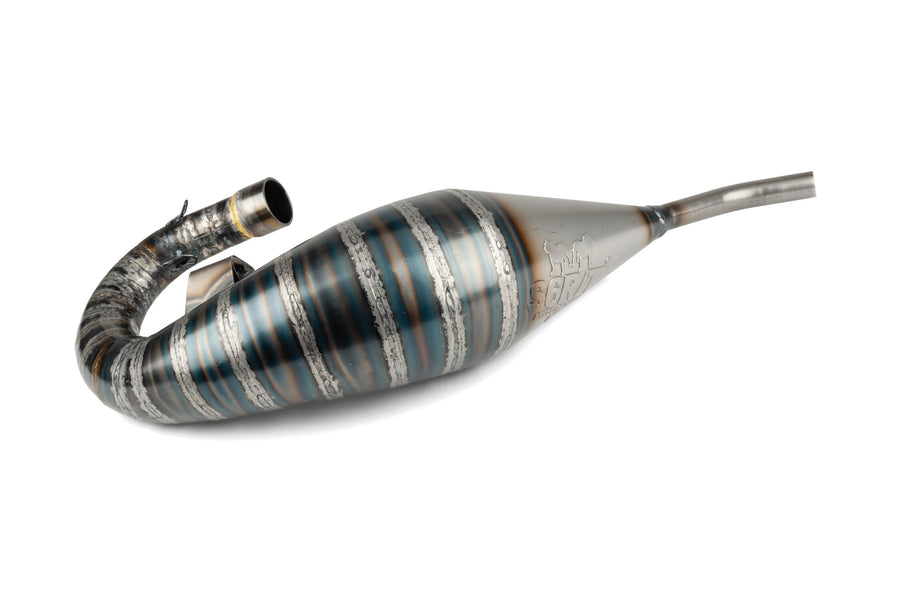 Derbi Senda X-Race SM '05 - '10 50 2T D50B0 - Auspuff R/T Hoch Schwarzblau