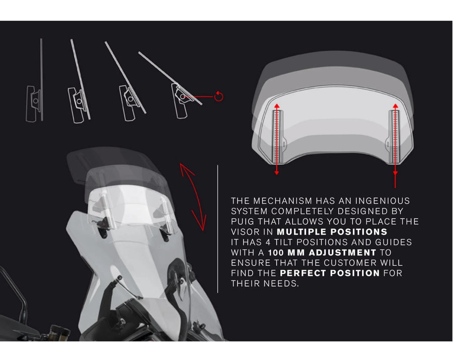 KTM 890 SMT [2025] – Spoiler Screen 2.0 Clip-on – Transparent