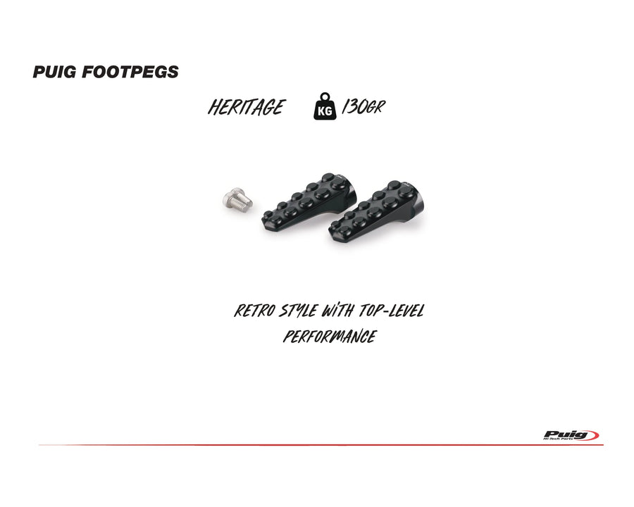KTM RC 390 [2025] – Vintage footrests – silver