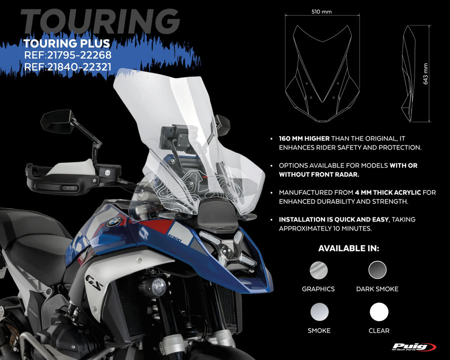 BMW R 1300 GS TROPHY [2025] – touring screen – tinted