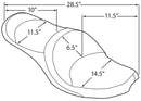 harley davidson touring [DRAG SPECIALTIES] – vinyl double-trough seat-4