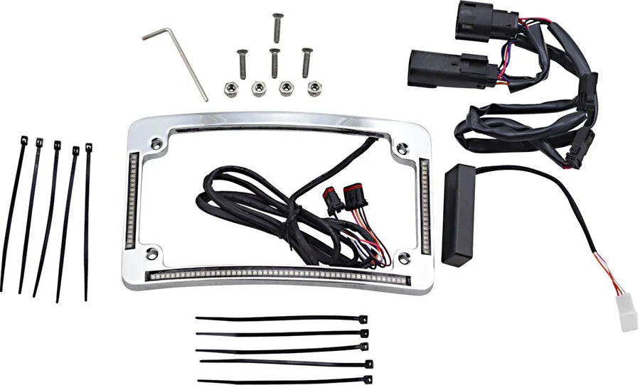 harley davidson flhr [CUSTOM DYNAMICS] – LED radius license plate frame