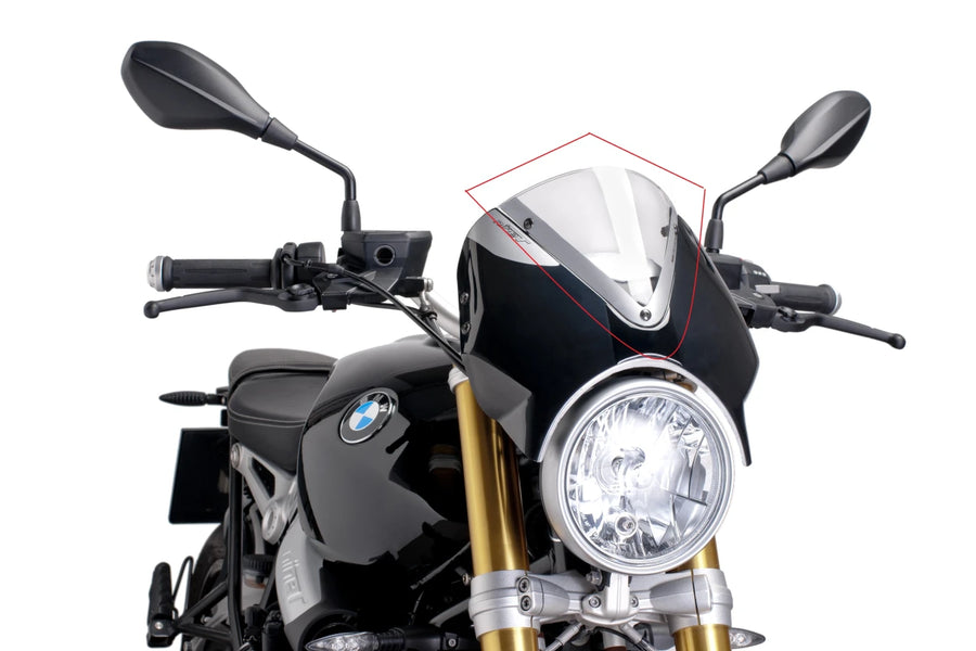 BMW R NINET URBAN S [2024] – RetroVision Windshield Visor – Tinted