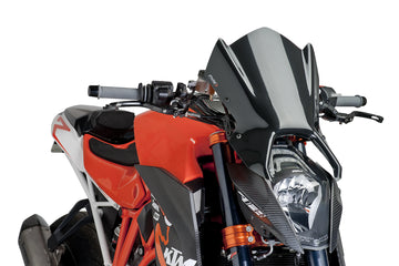 TRIUMPH BONNEVILLE T 120 BLACK [2025] - New Generation Sport Windshield | Carbon look | PUIG 7014C