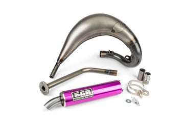 Rieju MRT Pro 50 2T - Auspuff Handmade Cross 50-70 lila
