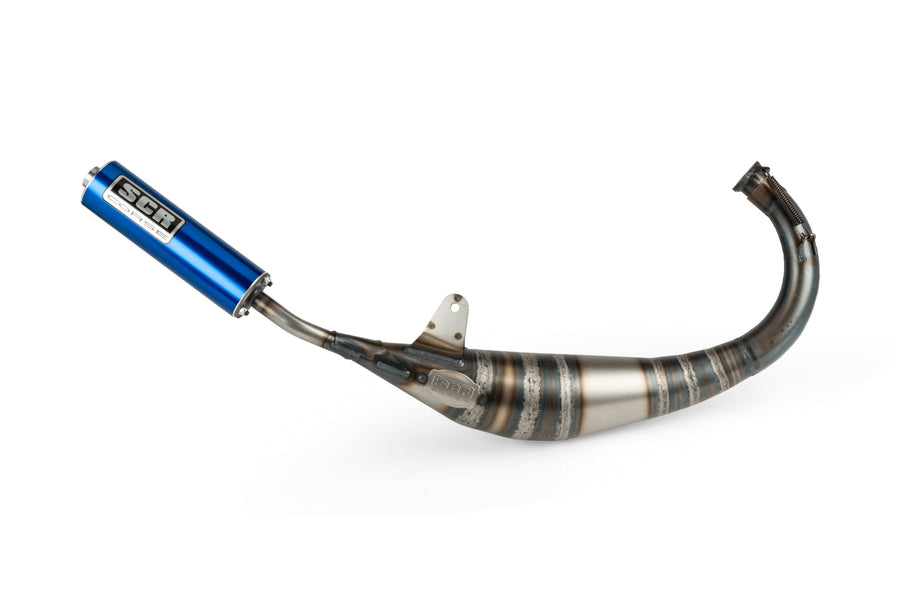 Derbi Senda X-Race SM '05 - '10 50 2T D50B0 - Auspuff Racing Line 70 80 Blau