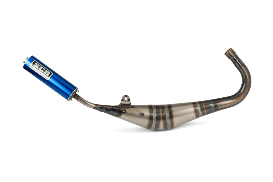 Fantic XE 50 2T - Auspuff Handmade 50-70 blau