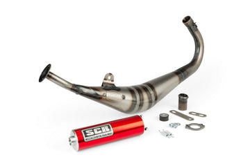 Aprilia RX Enduro 50 2T D50B0 [2007–] - Exhaust Handmade 50-70 red