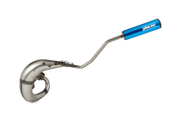 Beta RR Enduro 50 2T - Exhaust Cross ML Blue Left