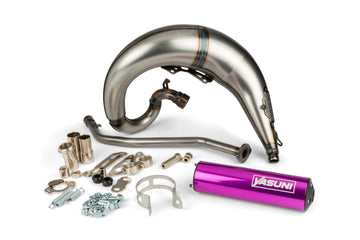 Beta RR Enduro 50 2T - Exhaust Cross ML Purple Left