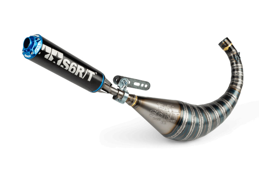 Keeway SM 50 2T - Auspuff R/T 70 - 80 Schwarz / Blau
