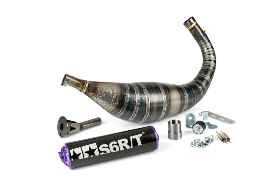 Fantic XE 50 2T - Auspuff R/T 80–90 Schwarz / Lila