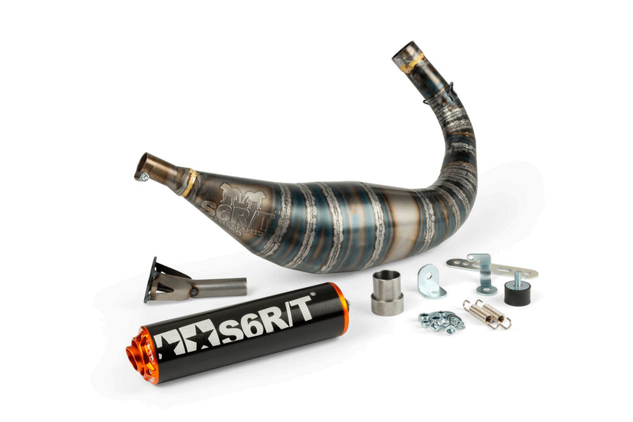 Rieju MRT 50 2T - Auspuff R/T 90-100 Schwarz/Orange