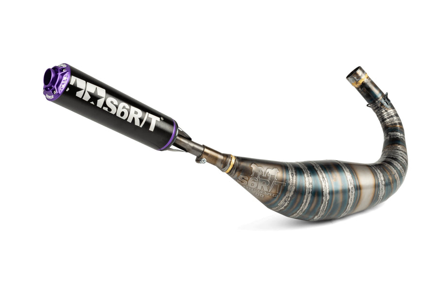 Fantic XE 50 2T - Auspuff R/T 90-100 Schwarz/Lila