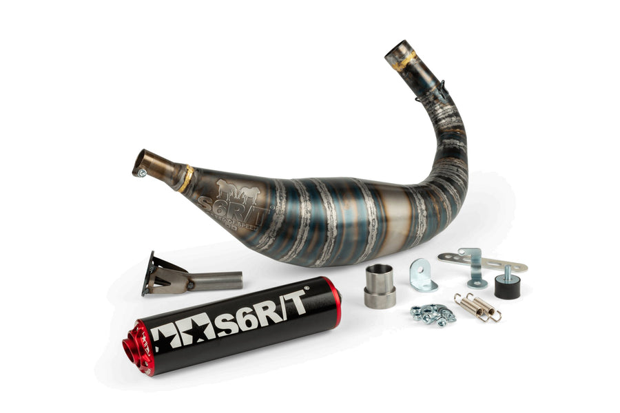 Rieju RR Enduro 50 2T AM6 - Auspuff R/T 90-100 Schwarz/Rot
