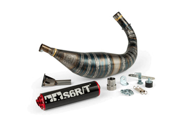 Beta RR Enduro 50 2T - Exhaust R/T 90-100 Black/Red
