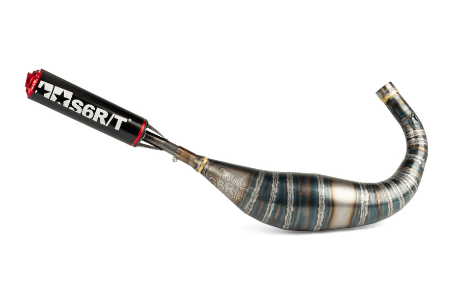 Fantic XE 50 2T - Auspuff R/T 90-100 Schwarz/Rot