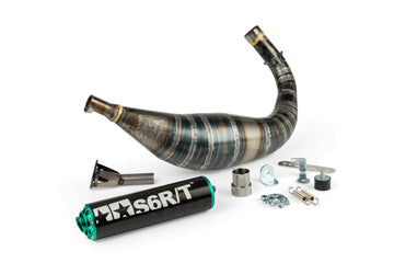 Beta RR SM 50 2T - Exhaust R/T 90-100 Black/Turquoise