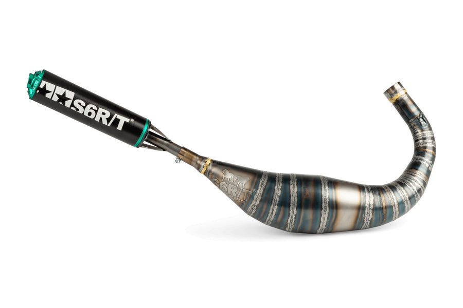 Beta RR Enduro 50 2T - Exhaust R/T 90-100 Black/Turquoise