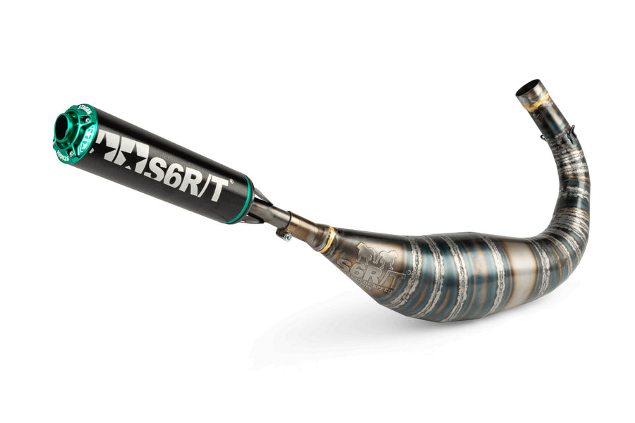 Beta RR Enduro 50 2T - Exhaust R/T 90-100 Black/Turquoise