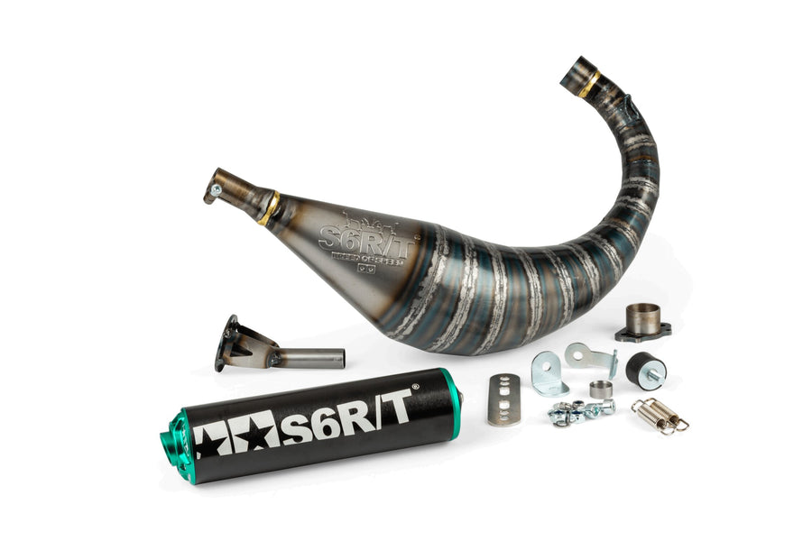 Aprilia RX 50 2T D50B1 [2006–] - Exhaust R/T 70-80 Black Turquoise