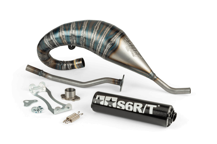 Derbi Senda X-Race SM '05 - '10 50 2T D50B0 - Auspuff R/T Hoch Schwarz