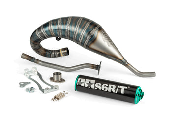 Aprilia RX 50 2T D50B1 [2006–] - Exhaust R/T High Black Turquoise