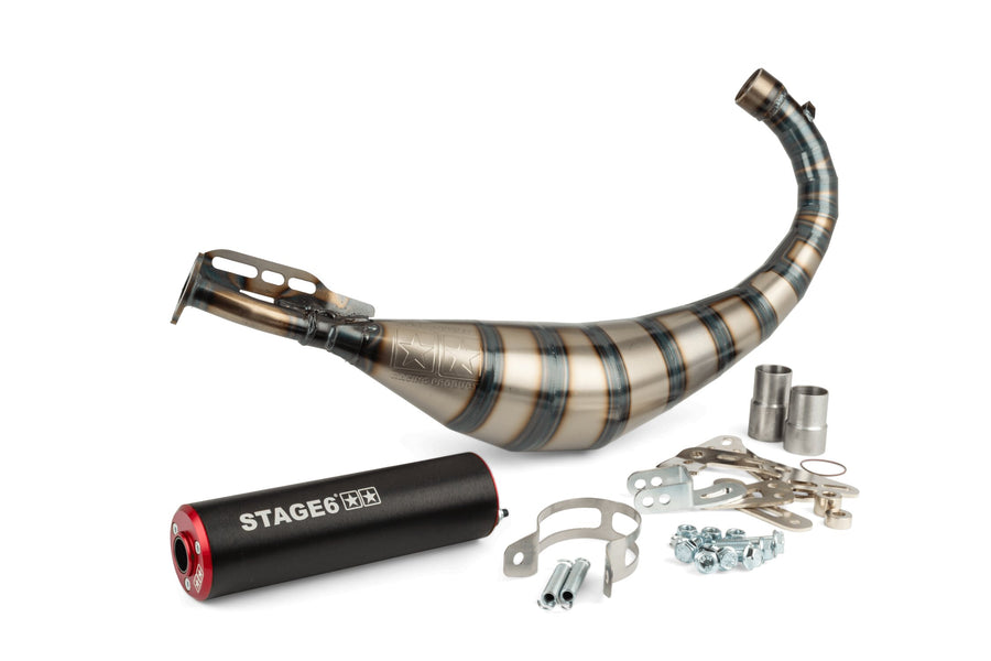 Generic Trigger X-Enduro 50 2T AM6 - Auspuff Streetrace 80-90 Rot
