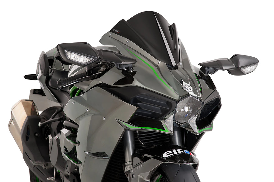 KAWASAKI NINJA H2 [2020] - Z-Racing screen | Black | PUIG 7631N