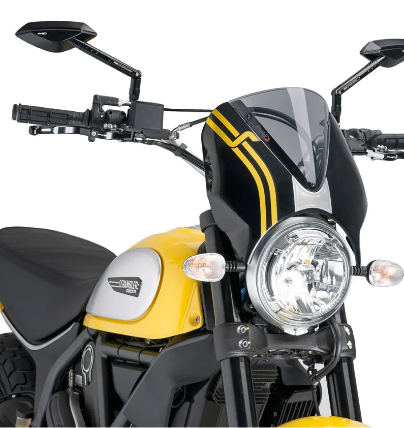 DUCATI SCRAMBLER 800 ICON DARK [2025] – RetroVision windshield visor