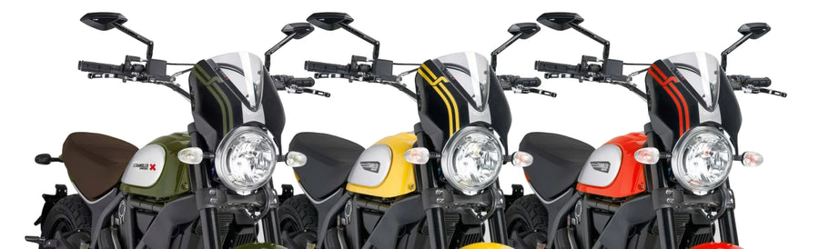 DUCATI SCRAMBLER 800 ICON DARK [2025] – RetroVision windshield visor