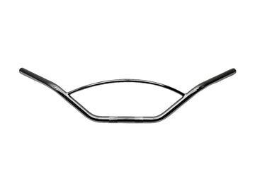 Motorcycle driver Ø 25 - handlebar with rounded strut Ø 12 mm, 870 mm wide, black