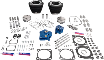 Harley-Davidson FXBB 1923 Softail Street Bob Solo 117 [2026] - 132" Power Package Motorleistungs-Kit – Oberfläche: Schwarz, Nicht hervorgehobene Kühlrippen – Bild 2