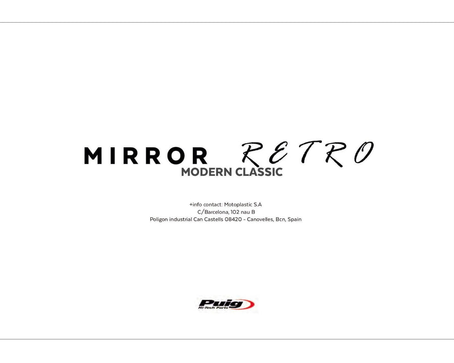 KTM 890 DUKE R [2025] – Retro rearview mirror – Anodized aluminum