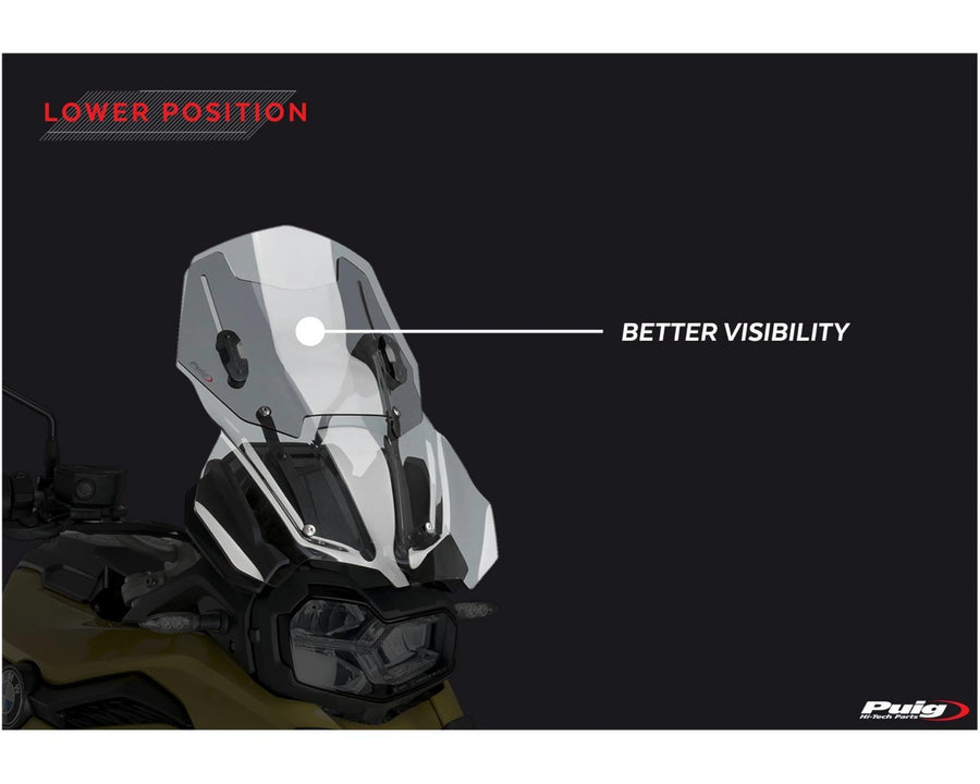 BMW F 750 GS [2024] – Adjustable windshield – Tinted