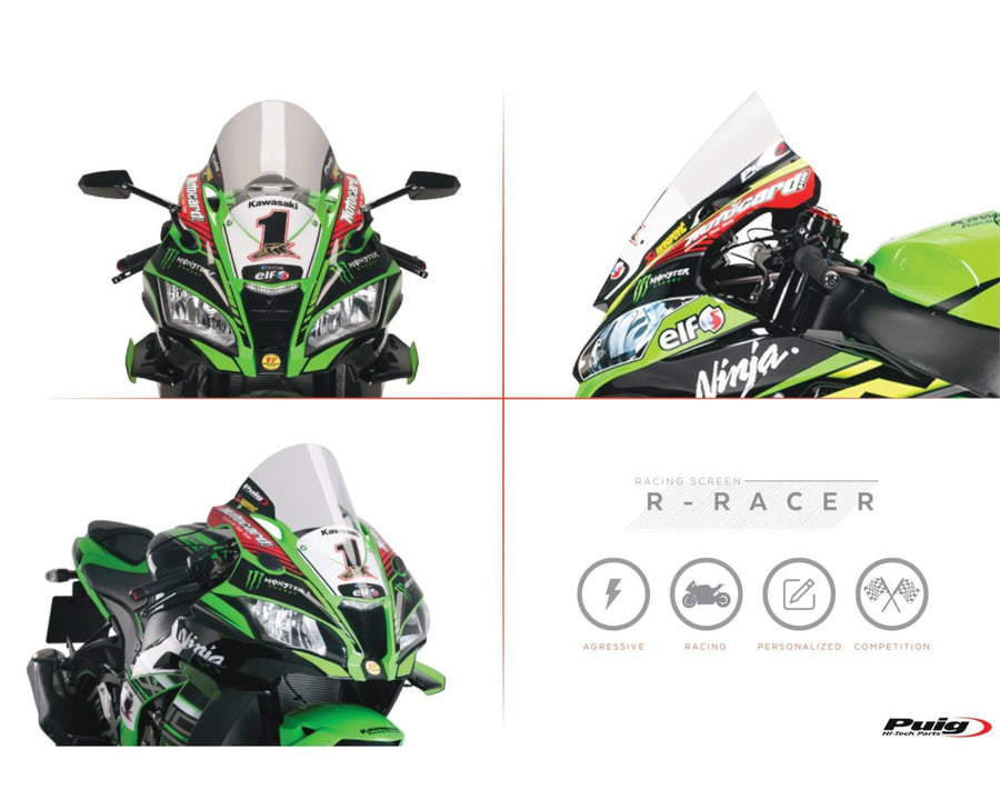 KAWASAKI ZX-10RR NINJA PERFORMANCE [2018] – R-Racer screen – heavily tinted