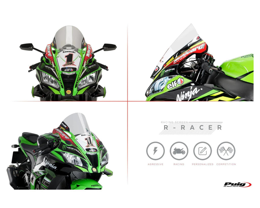KAWASAKI ZX-10RR NINJA PERFORMANCE [2018] – R-Racer screen – heavily tinted