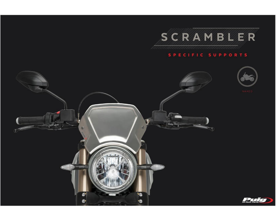 TRIUMPH SCRAMBLER 1200X [2025] – ALU faceplate – black