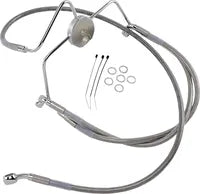 Harley Davidson Flhri [DRAG SPECIALTIES] – Edelstahl-Bremsleitungs-Kit, verlängert