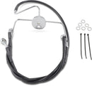 harley davidson flhr [DRAG SPECIALTIES] - Extended Black Vinyl Brake Line Kit-2