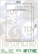Harley -Davidson Road Glide St Fltrxst [HiFlofiltro] - oil filter-2