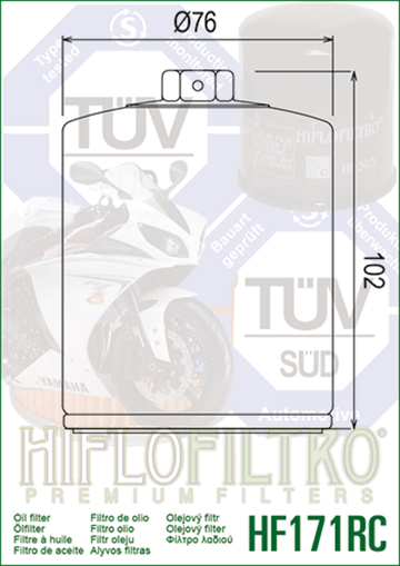 Harley -Davidson Low Rider S fxlrst [HiFlofiltro] - HiFlofiltro Performance Oil Filter Chrom - 0