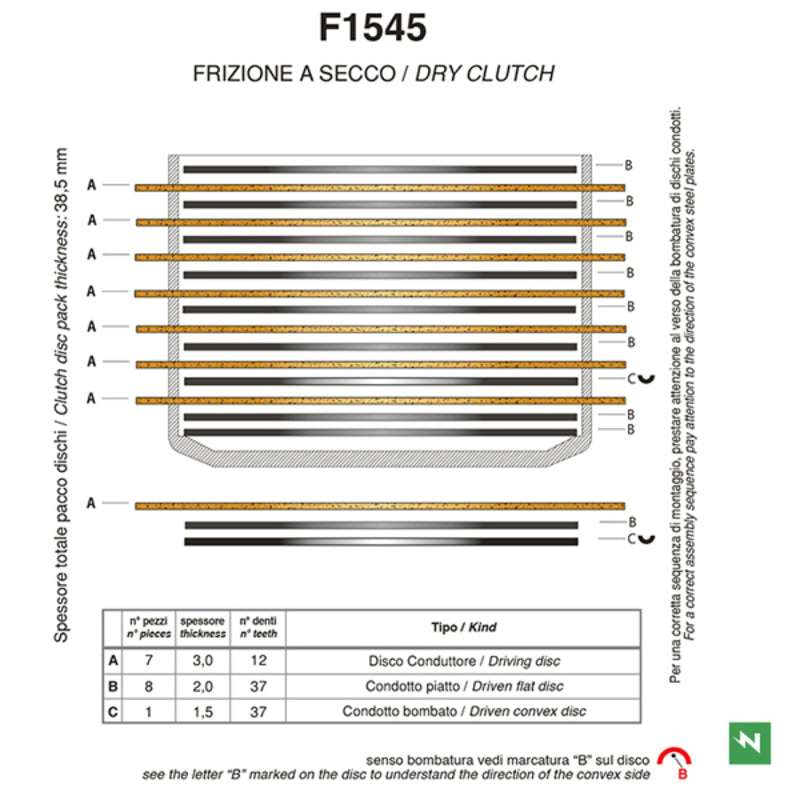 Ducati 749 [NEWFREN] - Standard friction disc clutch kit