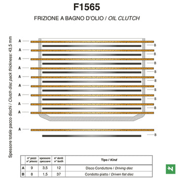 Ducati S 800 [NEWFREN] - Standard friction disc clutch kit - 0
